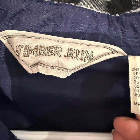 Blue Plaid Button-Up Shacket Size M/L | Vintage | Wool and Warm | Grunge Core - Picture 4 of 4